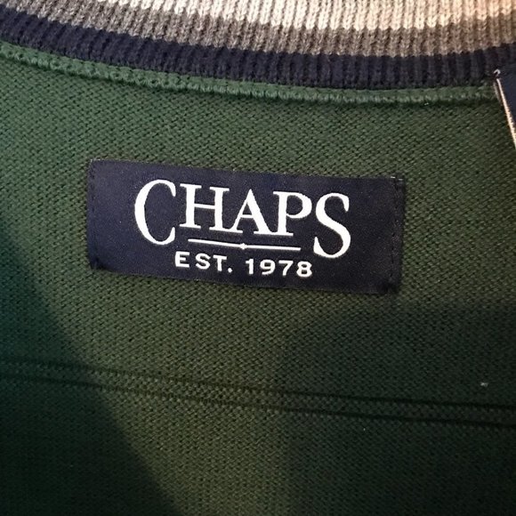 Chaps Men's VNeck Sleeveless Sweater Size Large - Picture 1 of 9